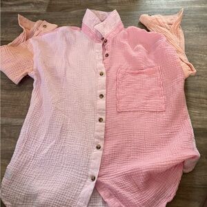 Simply Southern Pink Button-Down Shirt